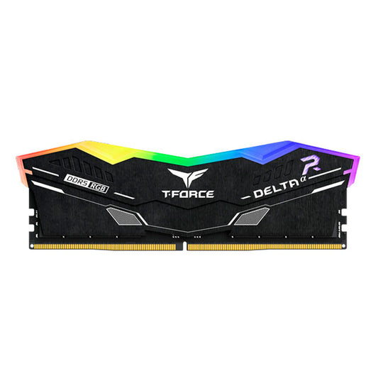 MEMORIA TEAMGROUP T-FORCE DELTAΑ RGB DDR5, 16GB DDR5-6000MHZ, CL38, 1.25V, NEGRO.