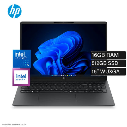 Laptop HP 200 G2i Core 5 120U 16GB RAM 512GB SSD 16" WUXGA IPS FreeDOS