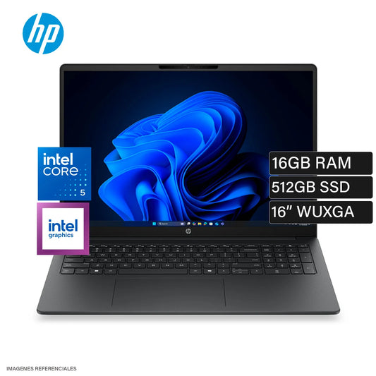 Laptop HP 200 G2i Core 5 120U 16GB RAM 512GB SSD 16" WUXGA IPS FreeDOS