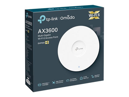 TP-Link Omada EAP660 HD AX3600 Punto de Acceso Wi-Fi 6 Dual Band 2.5G PoE+
