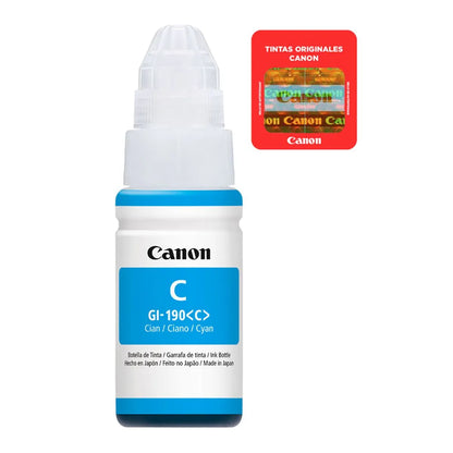 TINTA CANON GI-190 CIAN BOTELLA