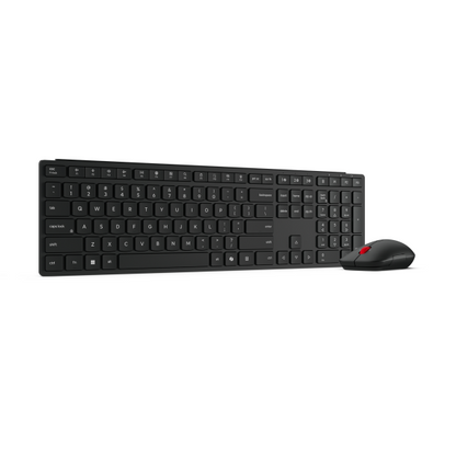 Kit Teclado y Mouse Inalámbricos Lenovo Essential Combo Gen 2 USB Negro Español LA