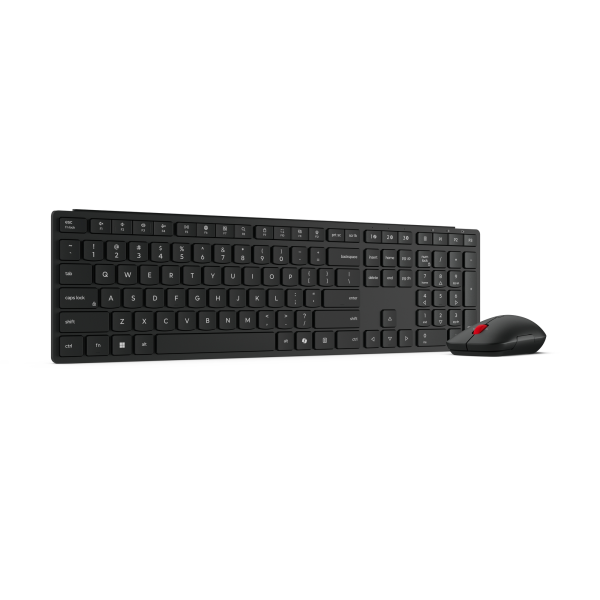 Kit Teclado y Mouse Inalámbricos Lenovo Essential Combo Gen 2 USB Negro Español LA