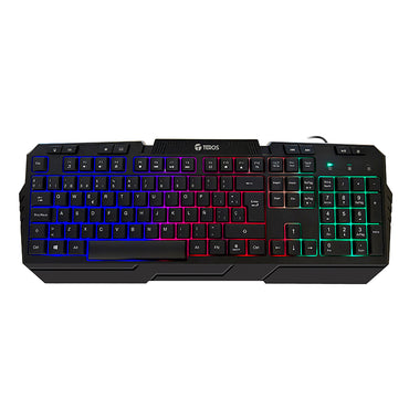 KIT GAMER TEROS TE-4063N TECLADO MOUSE HEADSET Y MOUSE PAD