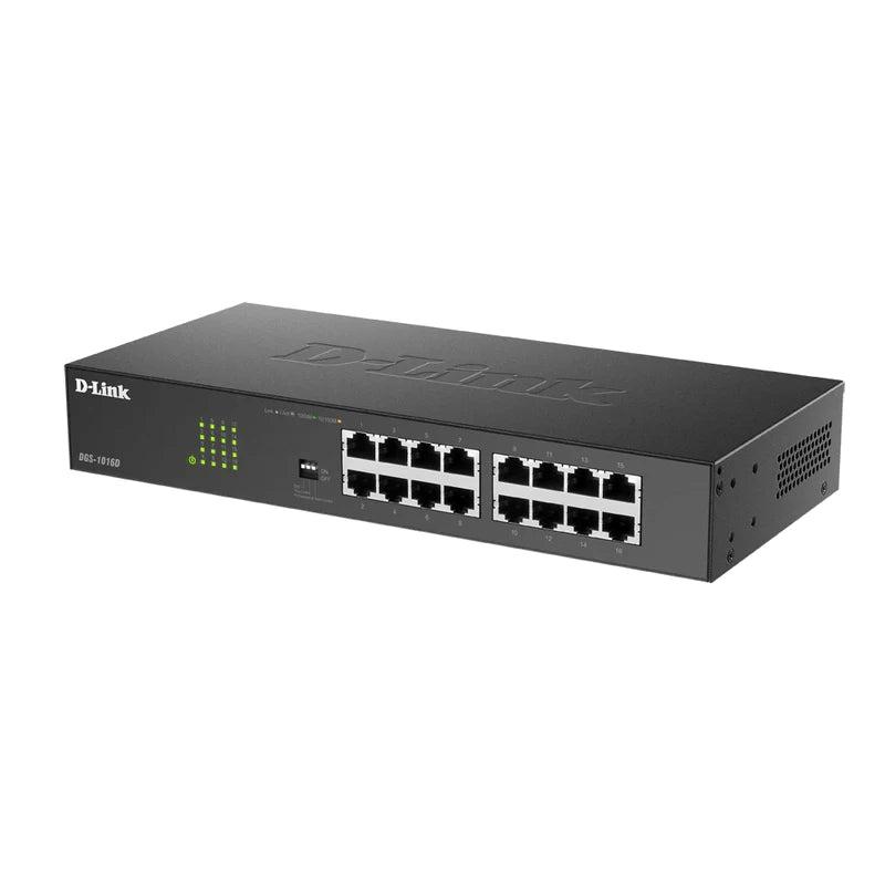 SWITCH D LINK DGS1016D 16 PUERTOS GIGABIT UNMANAGED