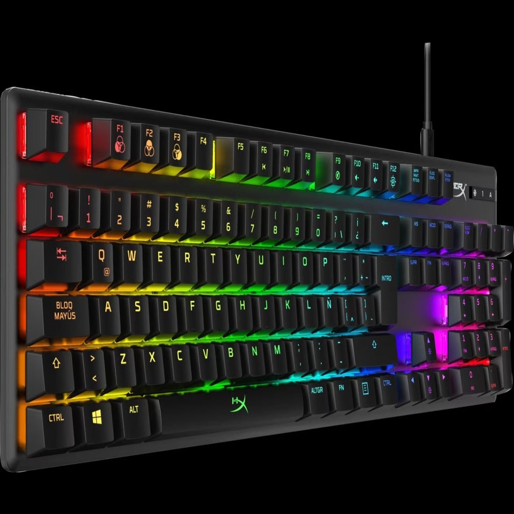 Teclado Mecánico HyperX Alloy Origins RGB – Español/Inglés – Cableado – Azul