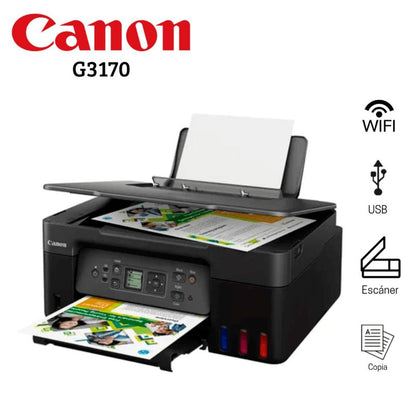 IMPRESORA CANON PIXMA G3170 LAM BLACK