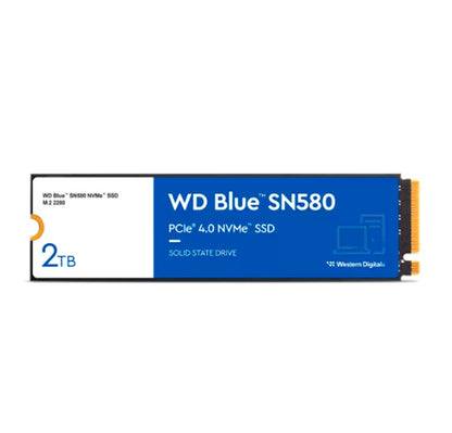 UNIDAD EN ESTADO SOLIDO WESTERN DIGITAL BLUE SN580 NVME 2TB M.2 2280 PCIE GEN4 NVME 1.4B