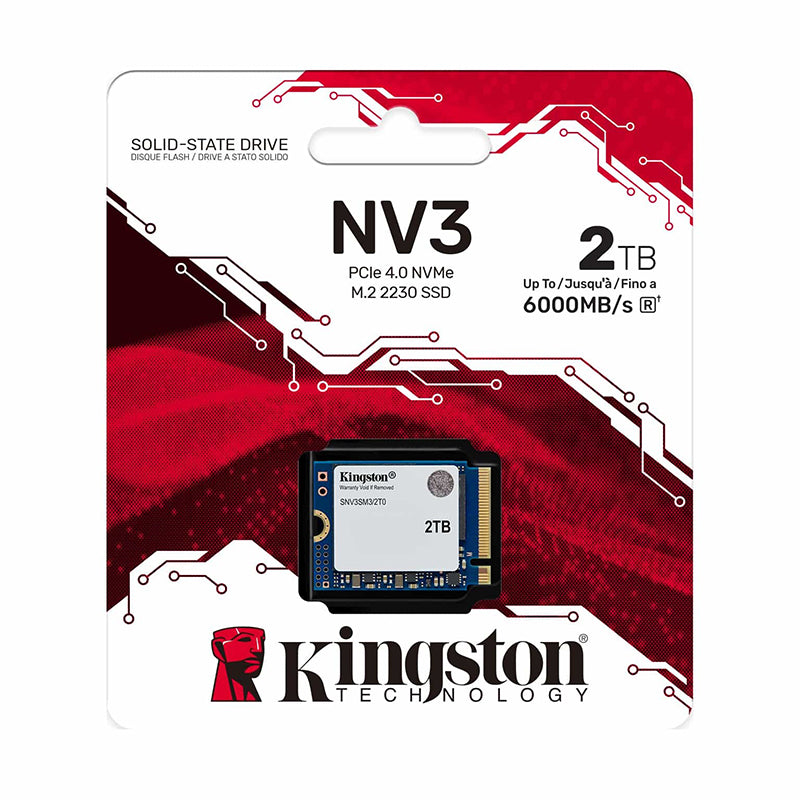 UNIDAD EN ESTADO SOLIDO SSD KINGSTON NV3 PCIE 4.0 NVME DE 2 TB