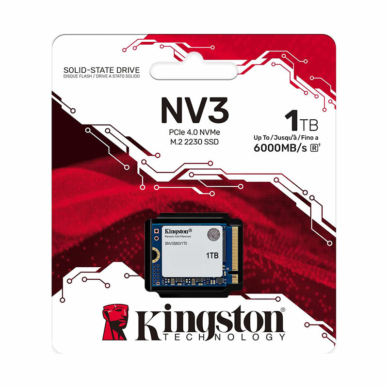 UNIDAD EN ESTADO SOLIDO SSD KINGSTON NV3 PCIE 4.0 NVME DE 1 TB