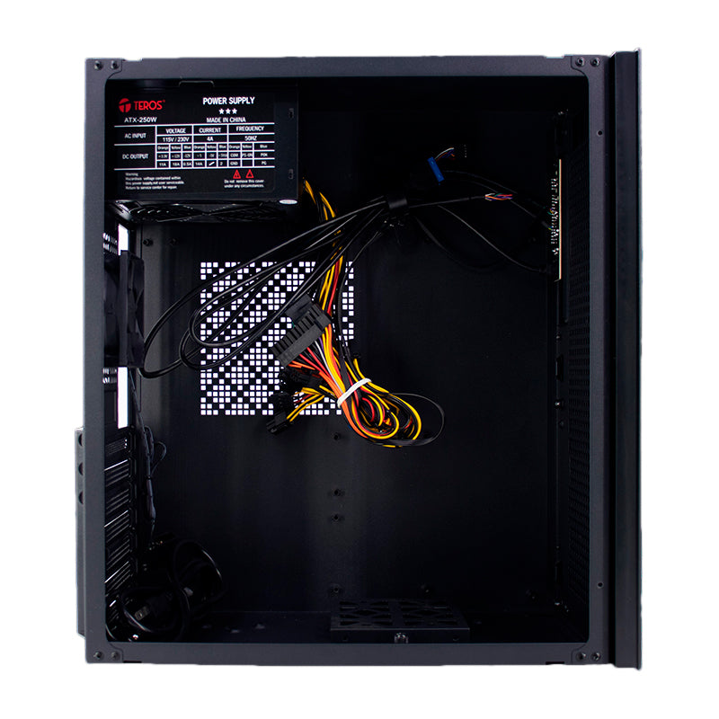CASE TEROS TE-1036S, FACTOR DE FORMA ATX, 250 W, USB 3.0 / 2.0, AUDIO, NEGRO