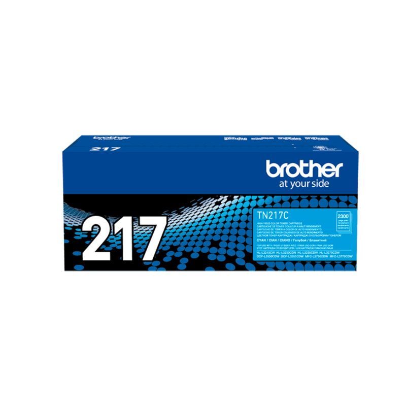 TONER BROTHER TN 217C CYAN PARA HL L3270CDW DCP L3551CDW MFC L3750CDW 2300 PÁGINAS