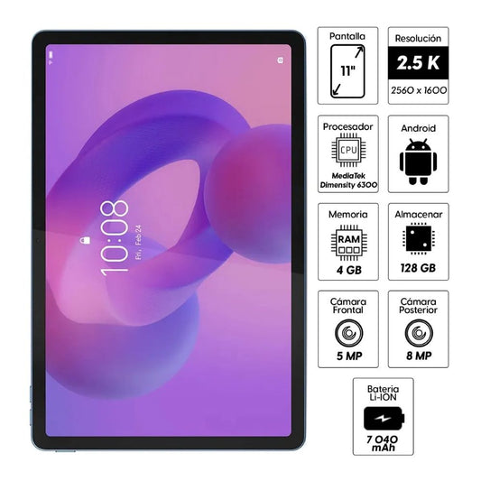 Tablet Lenovo Idea Tab ZAFR0196PE 11" 2.5K 4GB RAM 128GB Android IPS WiFi
