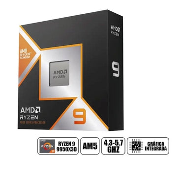 Procesador AMD Ryzen 9 9950X3D 5.7GHz 16 Núcleos 128MB Cache AM5