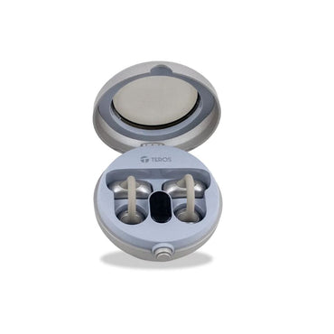 Audífonos Teros TE-80712NE Bluetooth TWS Inalámbricos Natural Titanium | USB-C