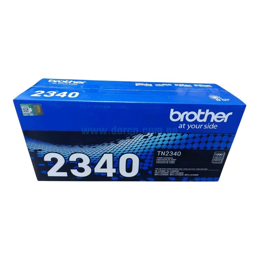 Tóner Brother TN-2340 Negro Original 2,600 Páginas | HL-L2360DW DCP-L2540DW MFC-L2700DW