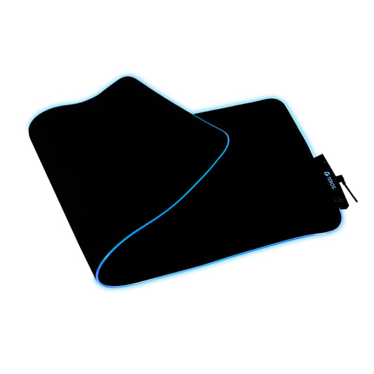 Mouse pad gamer TEROS TE-3013G, RGB, USB a tipo C, negro