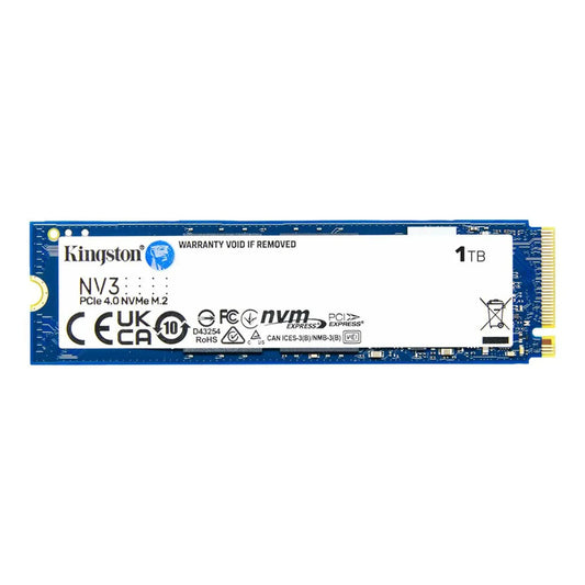 UNIDAD EN ESTADO SOLIDO KINGSTON 1000GB NV3 PCIE 4.0 NVME M.2 SSD