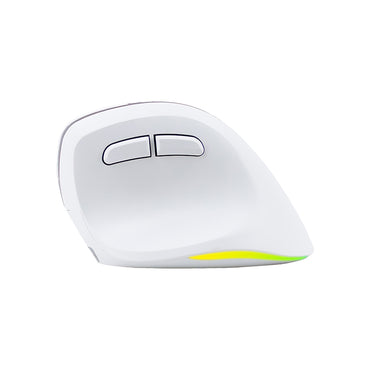 MOUSE INALÁMBRICO TEROS TE-1236S RGB BLANCO 6 BOTONES