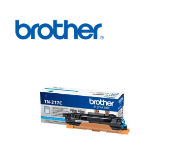 Tóner Brother TN-217C Cyan Original para HL-L3270CDW MFC-L3551CDW MFC-L3750CDW Rendimiento 2,300 Páginas
