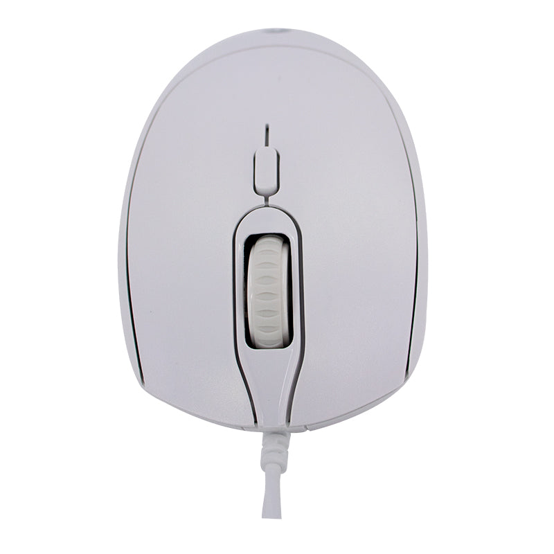 MOUSE ÓPTICO TEROS TE-1225S DPI AJUSTABLE COLOR BLANCO