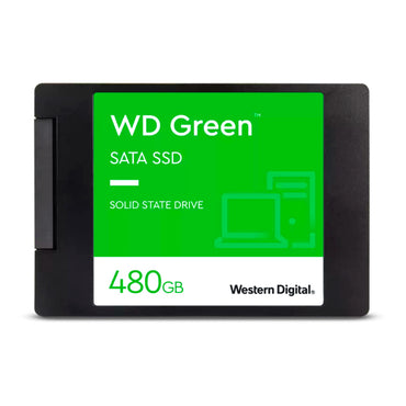 UNIDAD EN ESTADO SOLIDO WESTERN DIGITAL GREEN, WDS480G3G0A, 480GB, SATA 6GBS, 2.5, 7MM.