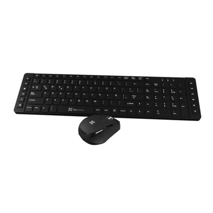 COMBO INALÁMBRICO KLIP XTREME KCK-270S – TECLADO Y MOUSE 2.4 GHZ ESPAÑOL COLOR NEGRO