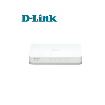 Switch D-Link DGS-1008A 8 Puertos Gigabit 10/100/1000 Mbps No Gestionable