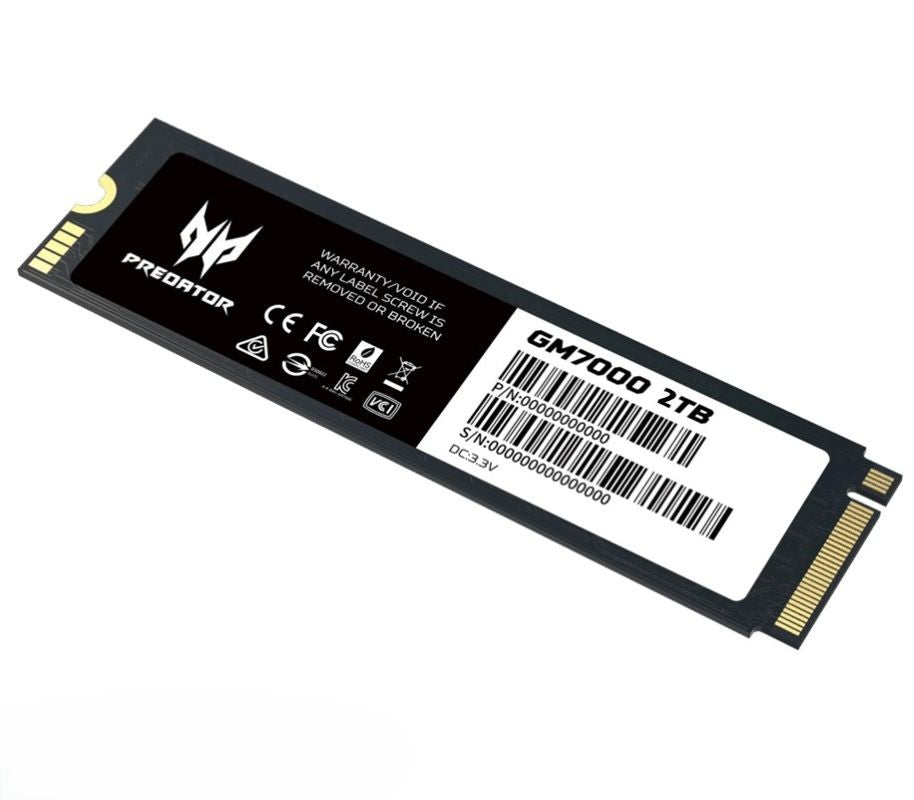 SSD NVMe 2TB Predator GM7000 PCIe 4.0 x4 M.2 2280 Hasta 7400MB/s Alto Rendimiento