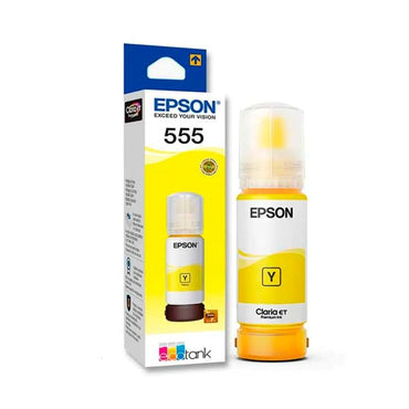 Botella de Tinta Epson T555420-AL Amarillo 70ml para EcoTank L8160 y L8180