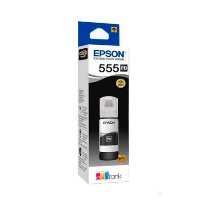 Botella de Tinta Epson T555120-AL Negro Fotográfico 70ml para EcoTank L8160 y L8180
