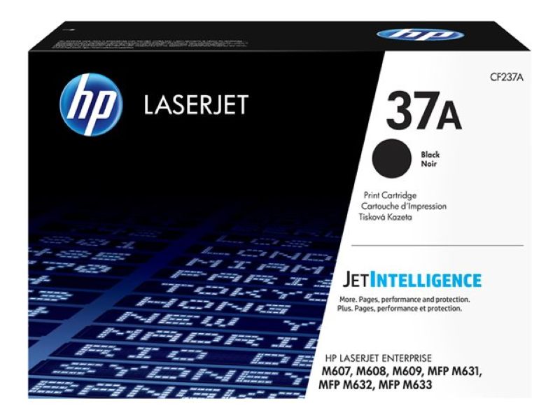 Tóner HP 37A Negro Original CF237A para LaserJet Managed E62555 E62575