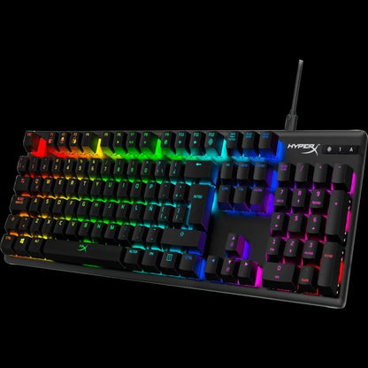 Teclado Mecánico HyperX Alloy Origins RGB – Español/Inglés – Cableado – Azul