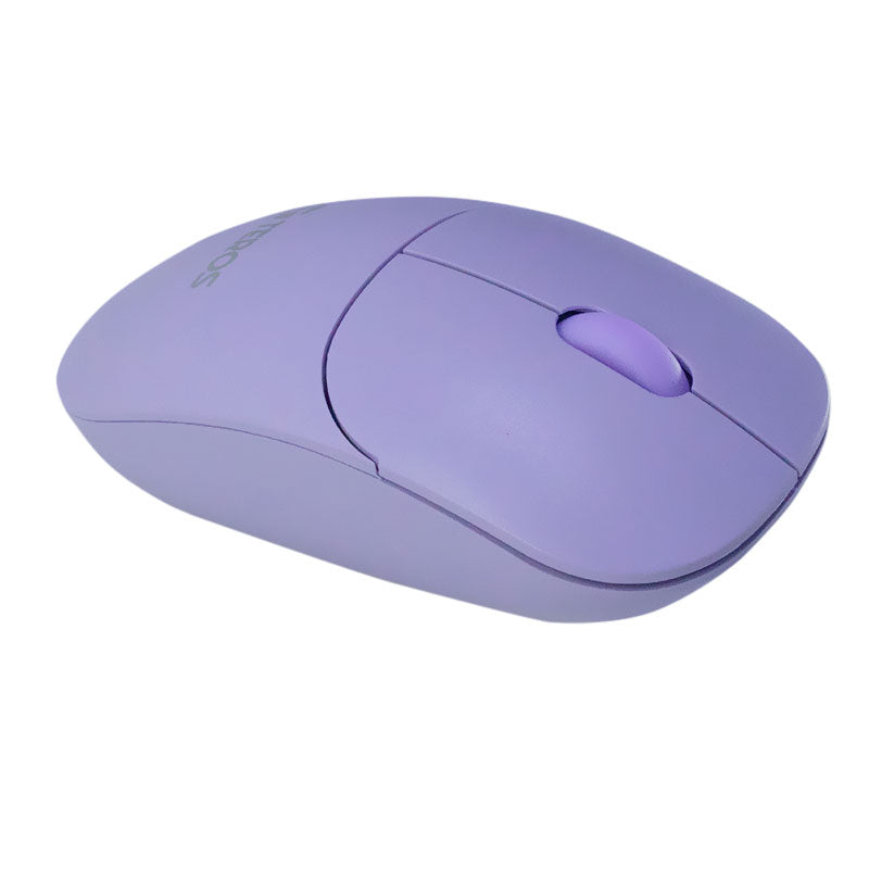 MOUSE INALÁMBRICO TEROS TE-1219S 1000DPI COLOR MORADO