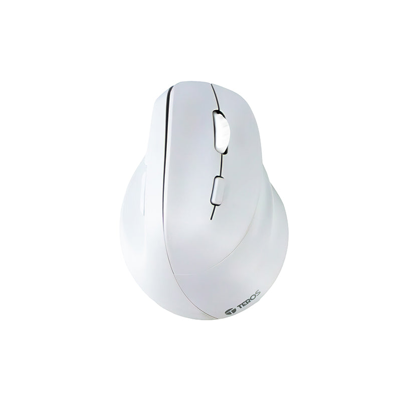 MOUSE INALÁMBRICO TEROS TE-1236S RGB BLANCO 6 BOTONES
