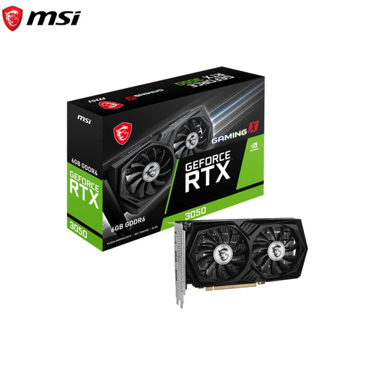TARJETA DE VIDEO MSI GEFORCE RTX 3050 GAMING X 6G, 6GB GDDR6, PCI-EXPRESS GEN 4.0
