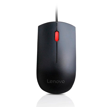 Mouse Lenovo Essential USB Negro 1600 DPI Sensor Óptico