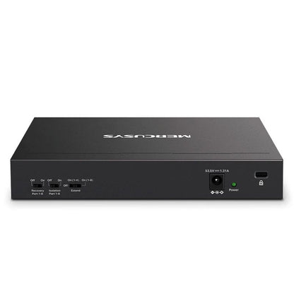 Switch Mercusys MS110P 10 Puertos Fast Ethernet 8 PoE+ para Vigilancia