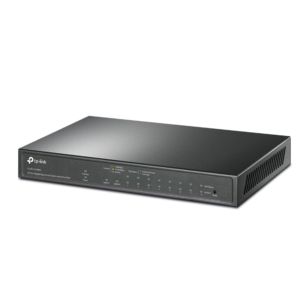 Switch TP-Link TL-SG1210MPE V2 10 Puertos Gigabit PoE+ Smart Gestionado
