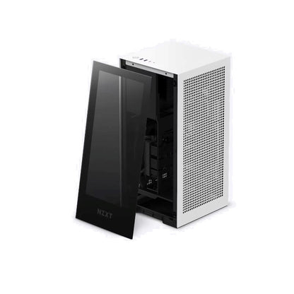 Case NZXT H1 Mini ITX Blanco con Fuente 650W Gold Watercooling
