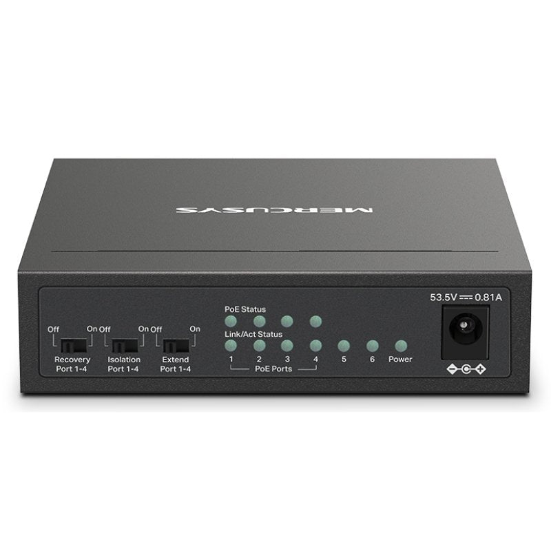 Switch Mercusys 6 Puertos 10/100 Mbps Fast Ethernet Compacto