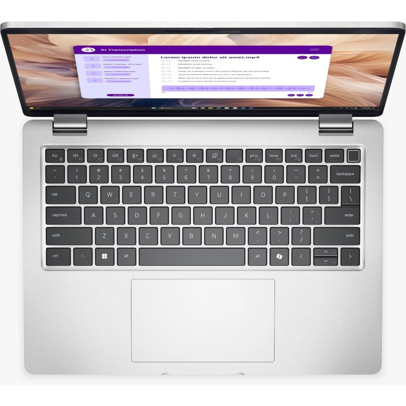 LAPTOP DELL PRO 14 PLUS PB14250 FHD+ INTEL CORE ULTRA 7 266V 16GB DDR5 512GB SSD WINDOWS 11 PRO PLATA