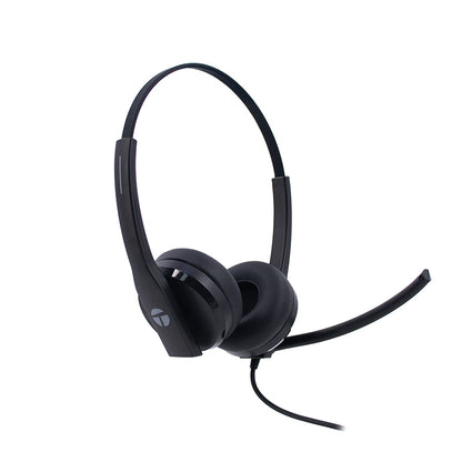 Audífono Teros TE-8039C USB con Micrófono Negro | Control en Cable