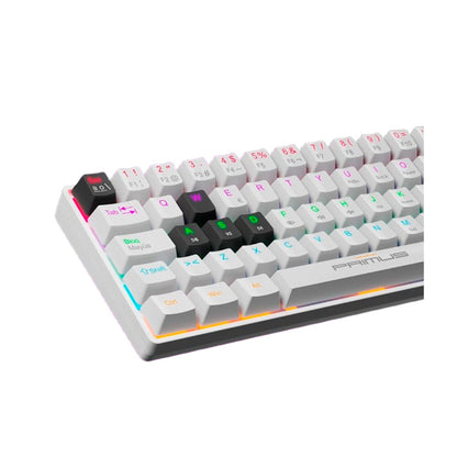 PRIMUS GAMING - KEYBOARD - WIRED - SPANISH - USB 2.0 - ERGONOMIC DESIGN - BLACK/WHITE