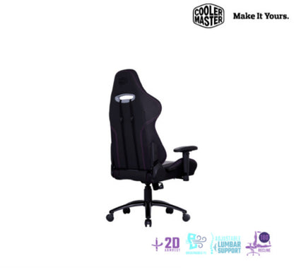 SILLA GAMER COOLER MASTER CALIBER R3 ERGONÓMICA Y RECLINABLE NEGRA