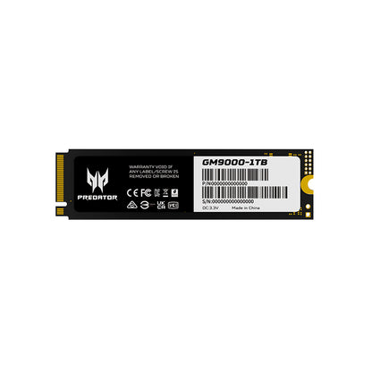UNIDAD DE ESTADO SOLIDO PREDATOR GM9000, 1TB, PCIE GEN 5.0 X4 NVME 2.0