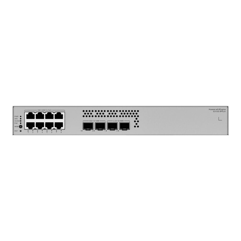 Switch Huawei eKitEngine S310S-8P4JX 8 Puertos PoE+ Gigabit L2+ Compacto