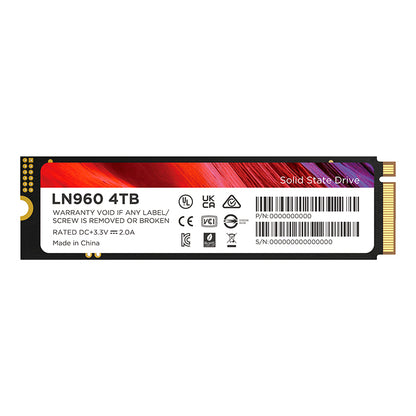 UNIDAD EN ESTADO SOLIDO LENOVO LN960, 4TB, M.2 2280, PCIE GEN 4 X4, NVME 2.0