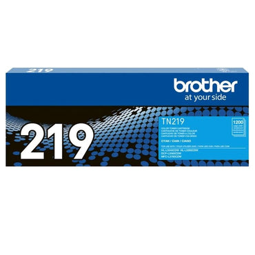 Tóner Brother TN-219C Cyan Original 1,200 Páginas para HL-L3280CDW DCP-L3560CDW MFC-L3760CDW