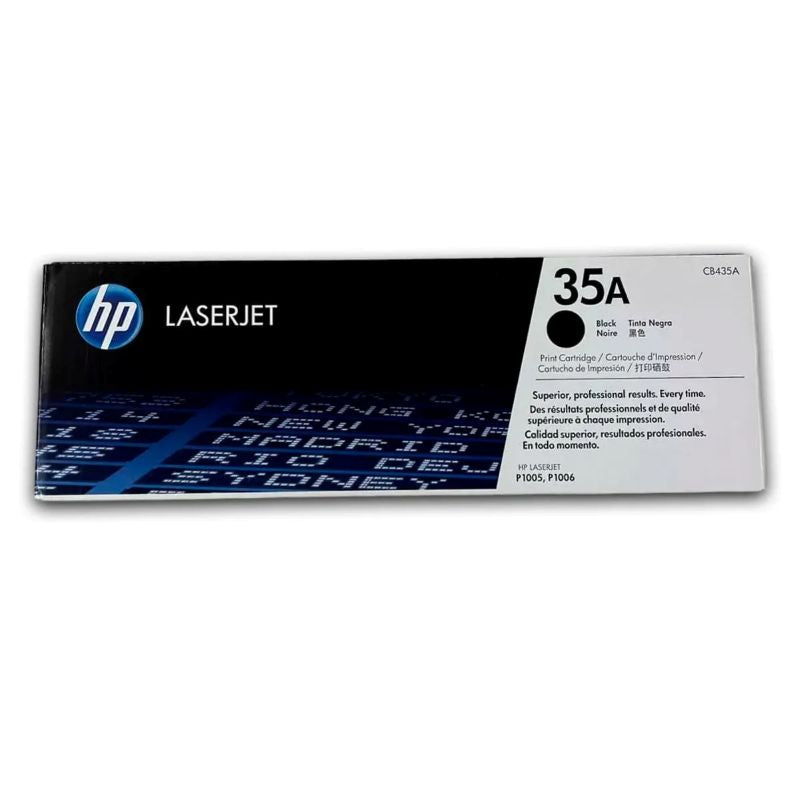 Tóner HP 35A Negro Original CB435A para LaserJet P1005 P1006 P1007 P1008 P1009